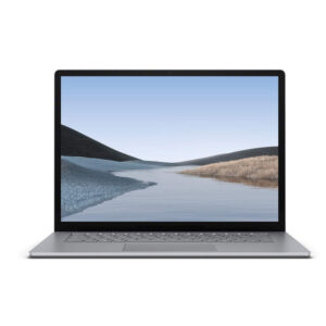 نمای روبروی Microsoft Surface Laptop 3 رنگ نقره ای